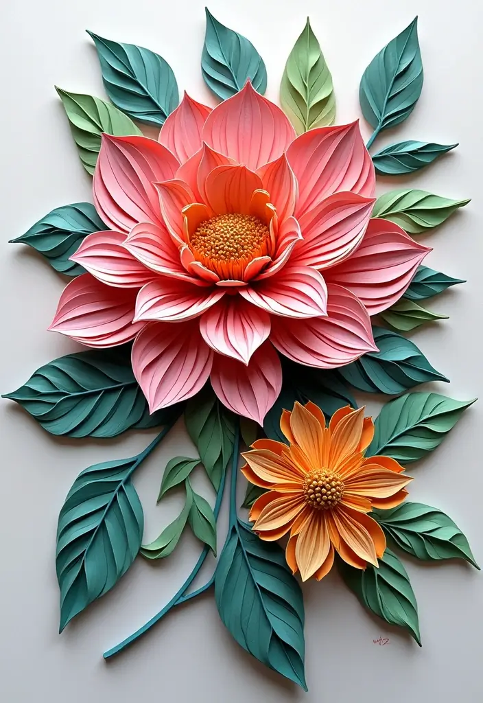 30+ Wall Hanging Craft Ideas With Paper That Decorate Any Room - 3. Paper Quilled Art