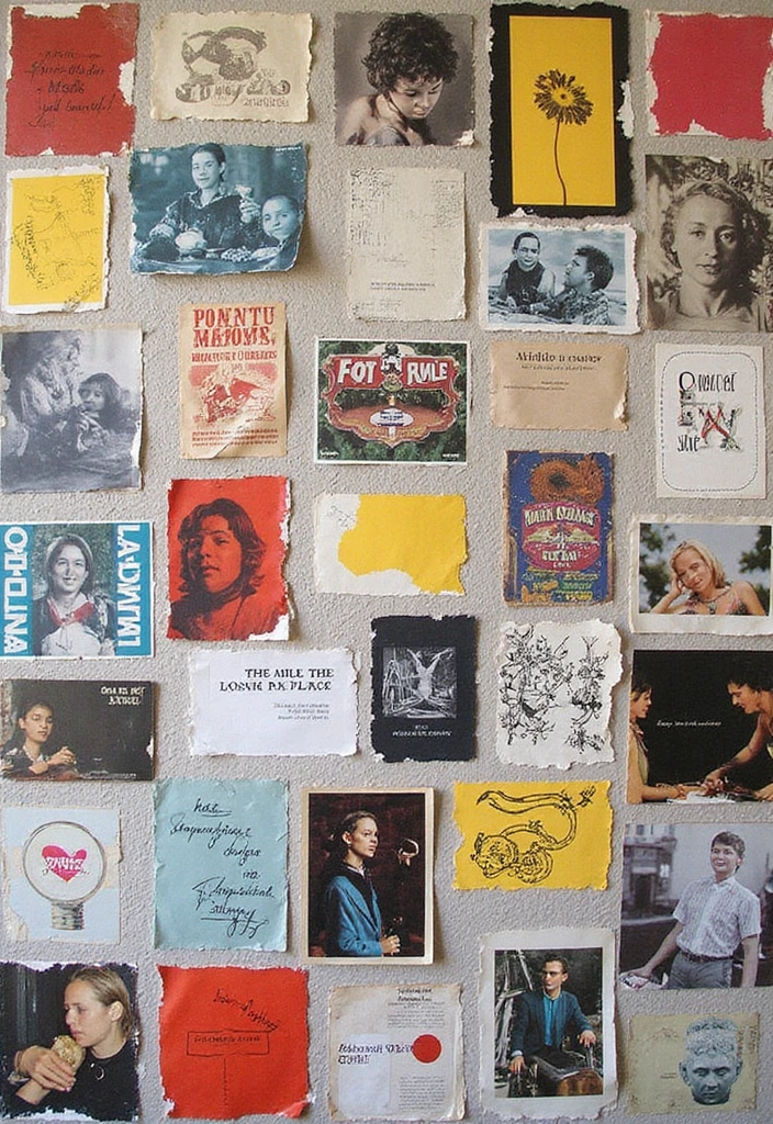 30+ Wall Hanging Craft Ideas With Paper That Decorate Any Room - 5. Collage Wall Hanging