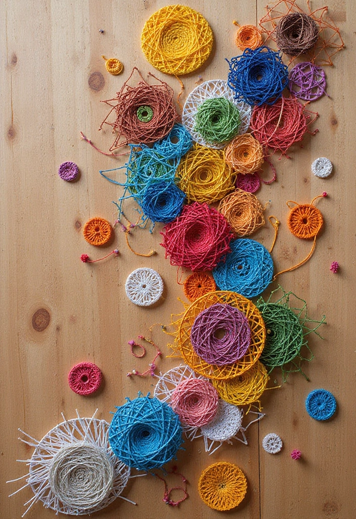 30+ Wall Hanging Craft Ideas With Paper That Decorate Any Room - 6. Paper String Art