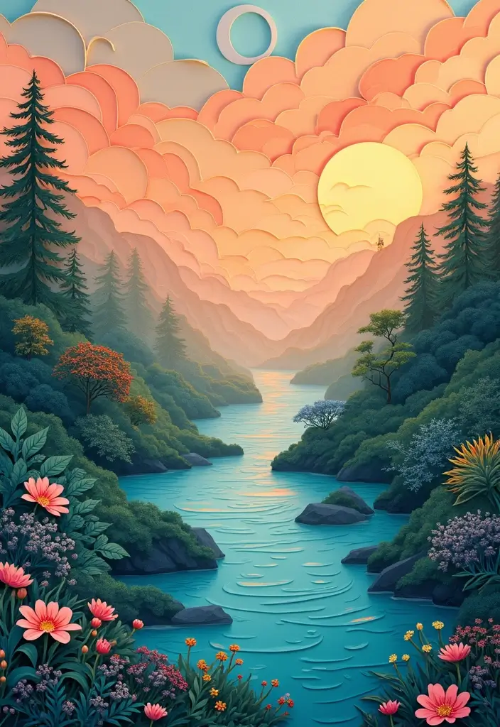 30+ Wall Hanging Craft Ideas With Paper That Decorate Any Room - 8. Paper Tole Art