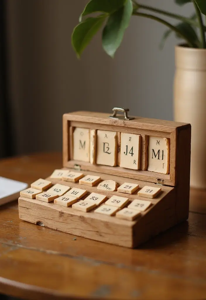 30+ Wood Box Ideas That Make Handmade Gifts Look Professional - 16. Customizable Wooden Calendar Box