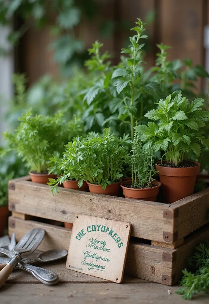 30+ Wood Box Ideas That Make Handmade Gifts Look Professional - 2. Herb Garden Kit in a Wooden Box