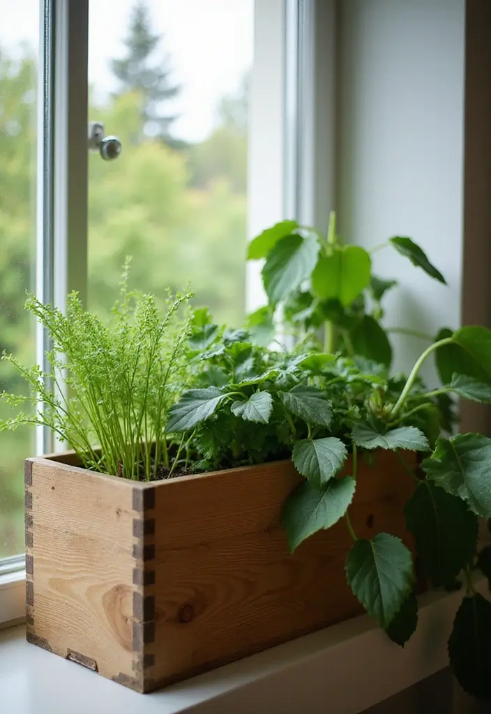 30+ Wood Box Ideas That Make Handmade Gifts Look Professional - 23. Wooden Plant Box for Indoor Gardening