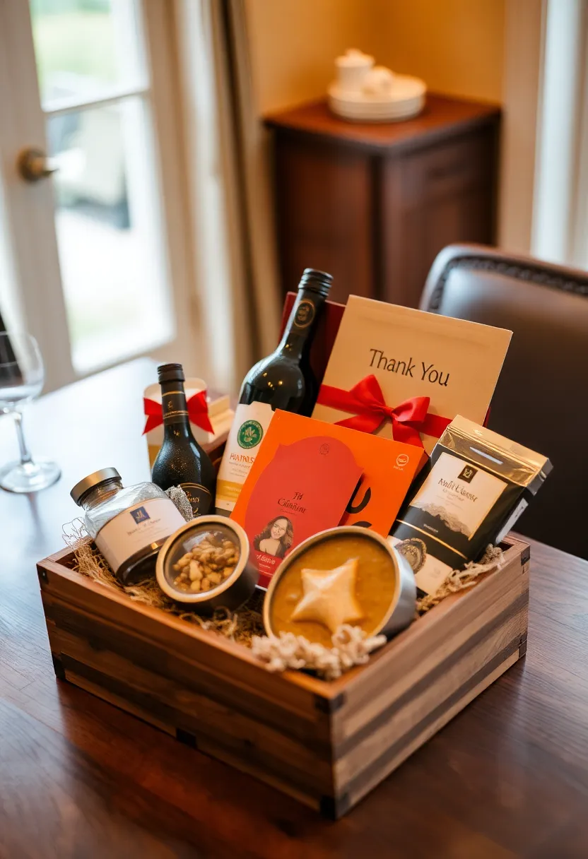 30+ Wood Box Ideas That Make Handmade Gifts Look Professional - 24. A Thank You Gift Box for Hostess Gifts