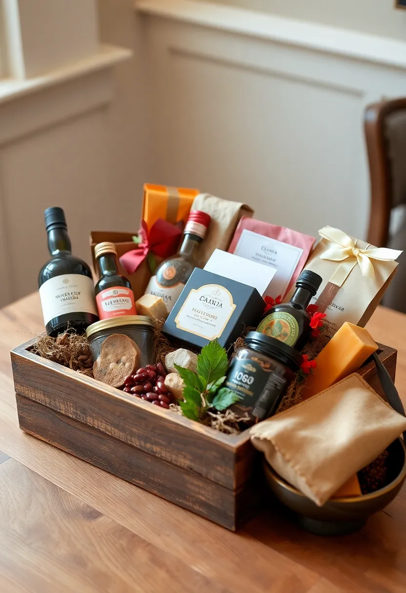 30+ Wood Box Ideas That Make Handmade Gifts Look Professional - 30. A Gourmet Food Gift Box