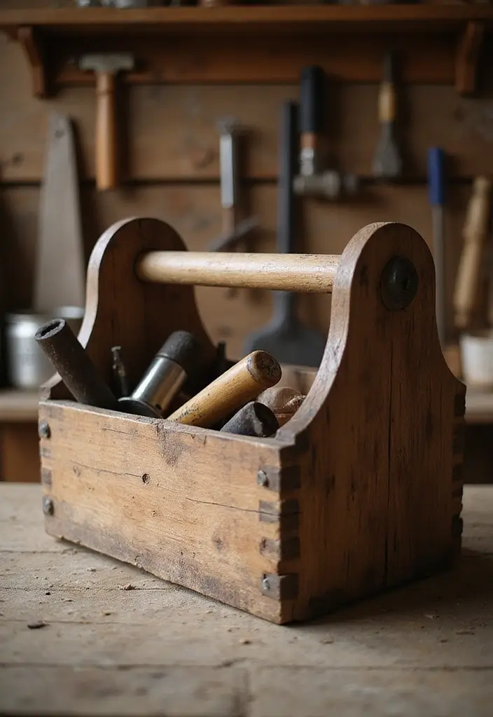 30+ Wood Box Ideas That Make Handmade Gifts Look Professional - 5. Rustic Tool Box for the Handy Person