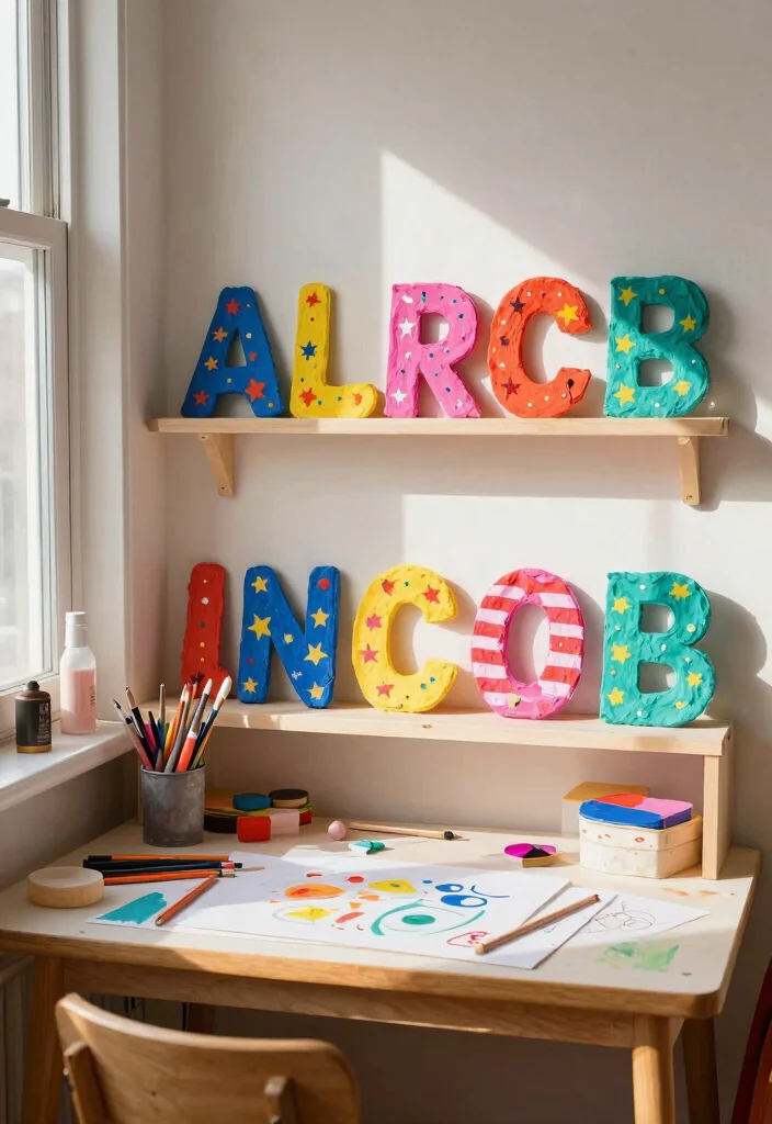 10 3D Letter Decoration Ideas Easy DIY Wall Accents 3 10 3D Letter Decoration Ideas Easy DIY Wall Accents - 3. Paper Mache Letters 1