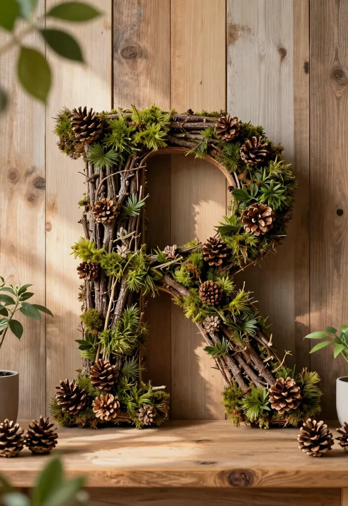 10 3D Letter Decoration Ideas Easy DIY Wall Accents 4 10 3D Letter Decoration Ideas Easy DIY Wall Accents - 4. Natural Element Letters 1