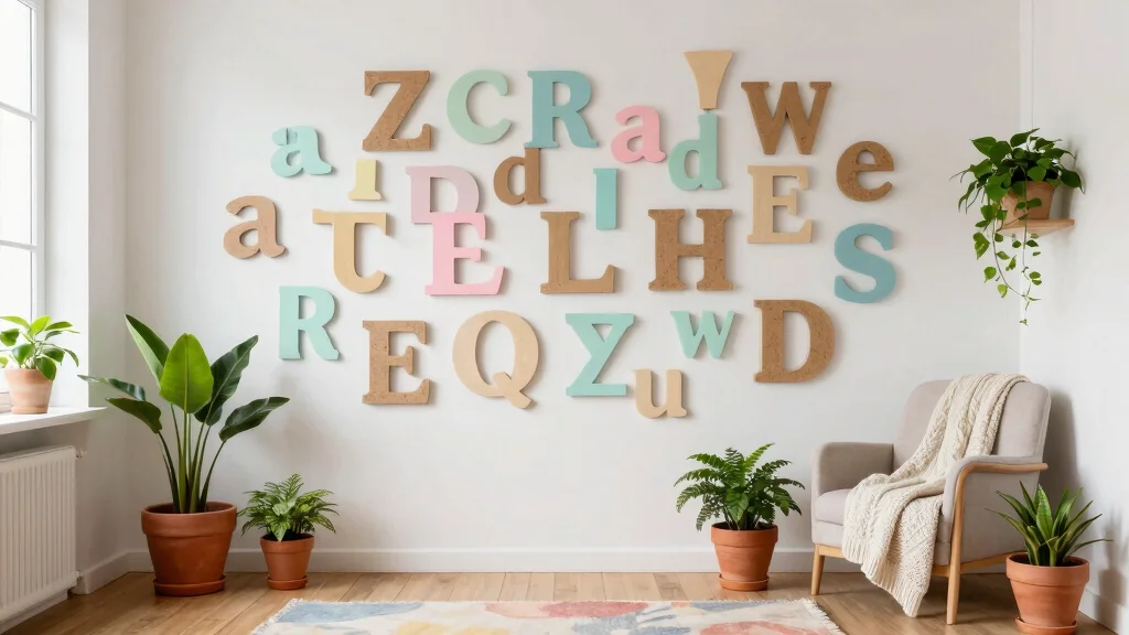 10 3D Letter Decoration Ideas Easy DIY Wall Accents