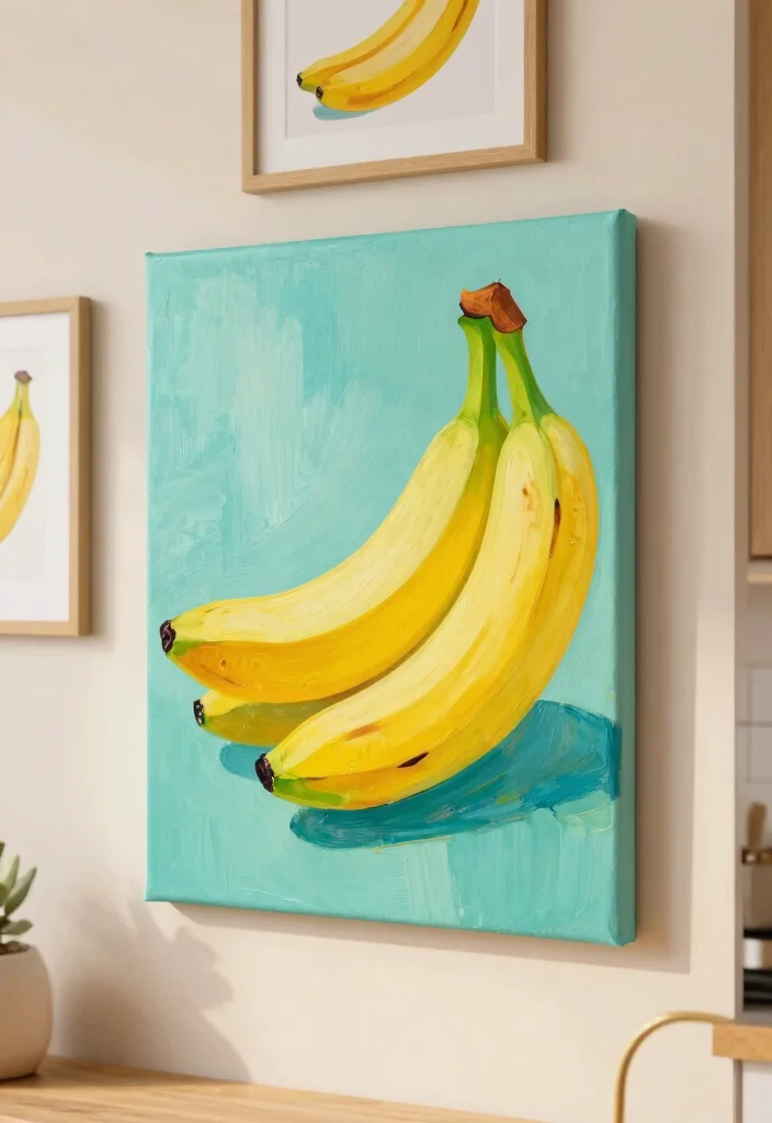 10 Banana Decoration Ideas: Fun and Unexpected DIY Decor - 1. Banana Wall Art 1