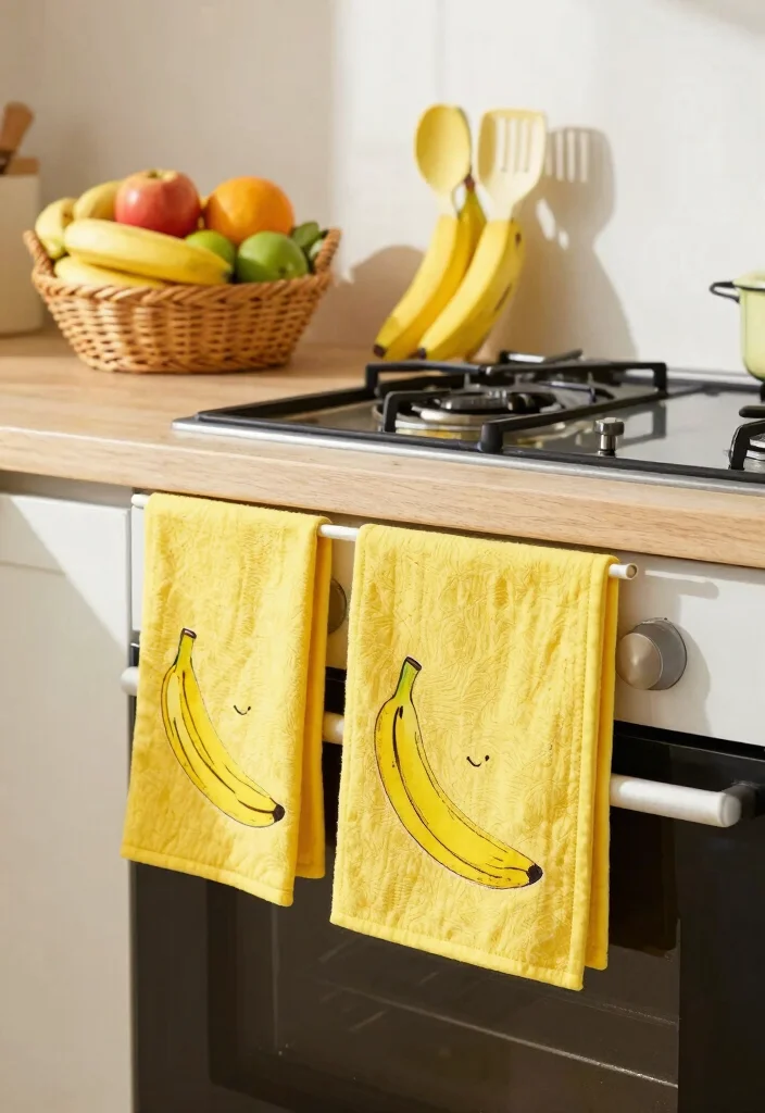 10 Banana Decoration Ideas: Fun and Unexpected DIY Decor - 6. Banana-Themed Kitchen Accessories 1