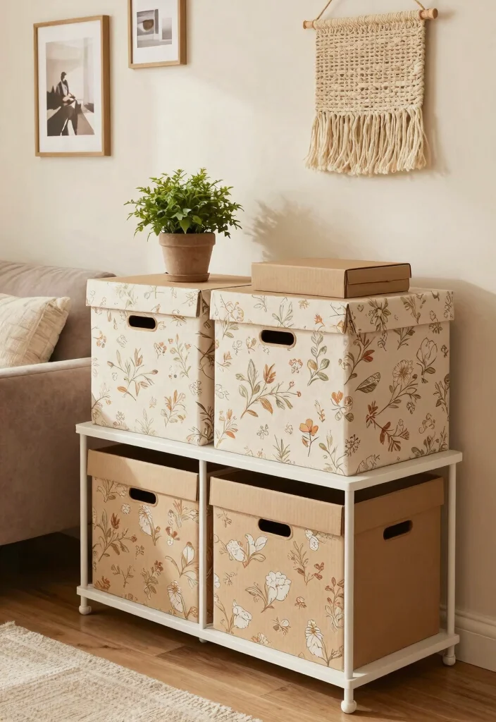 10 Big Cardboard Box Ideas for Creative Reuse Projects - 1. Stylish Storage Solutions 1