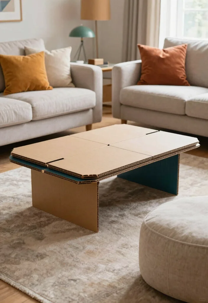 10 Big Cardboard Box Ideas for Creative Reuse Projects - 8. Unique Furniture Pieces 1