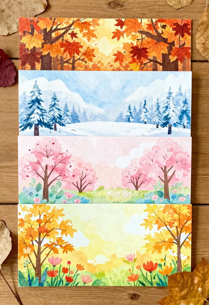 10 Brown Journal Ideas for Minimal and Cozy Aesthetic Pages - 5. Seasonal Themes for Each Month 1