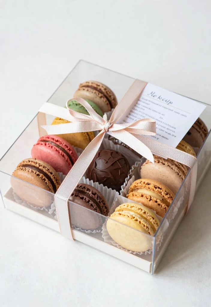 10 Clear Gift Box Ideas for Elegant DIY Packaging - 2. Sweet Treats: Gourmet Edible Delights 1