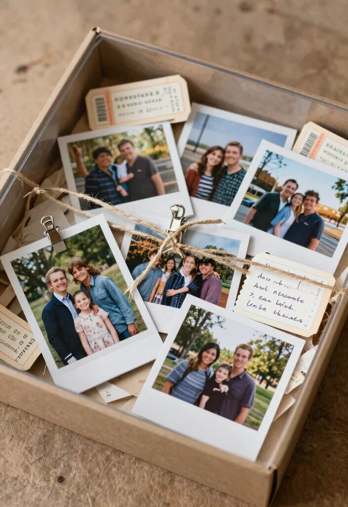 10 Clear Gift Box Ideas for Elegant DIY Packaging - 9. Memory Lane: Personalized Photo Box 1