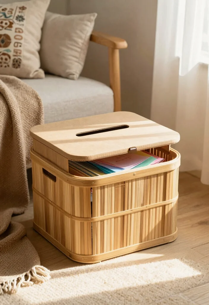 10 Creative DIY Suggestion Box Ideas for Eco-Friendly Office or Home Use 9 10 Creative DIY Suggestion Box Ideas for Eco-Friendly Office or Home Use - 9. Bamboo Basket Suggestion Box 1