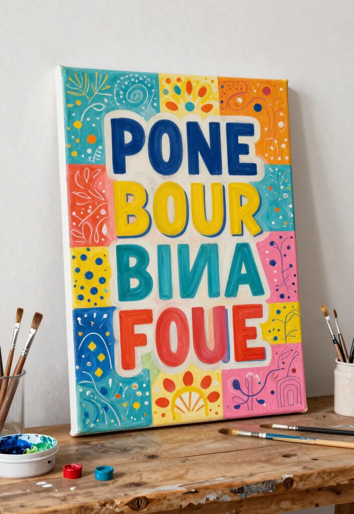 10 Cute Craft Ideas for Friends: Thoughtful DIY Gifts - 4. Customized Wall Art 1