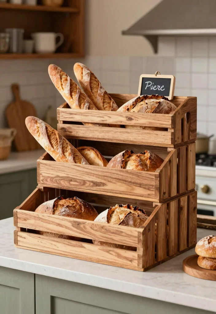 10 DIY Bread Box Ideas for Rustic Kitchen Storage - 5. Multi-Tiered Bread Box Organizer 1