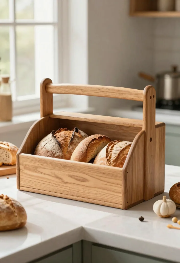 10 DIY Bread Box Ideas for Rustic Kitchen Storage - 7. Simple DIY Bread Box with a Handle 1