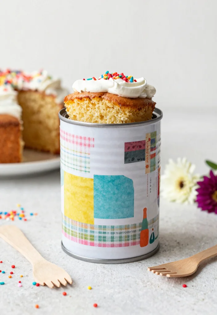 10 DIY Cake Box Ideas for Cute Gift Packaging 2 10 DIY Cake Box Ideas for Cute Gift Packaging - 2. Upcycled Coffee Can Cake Box 1