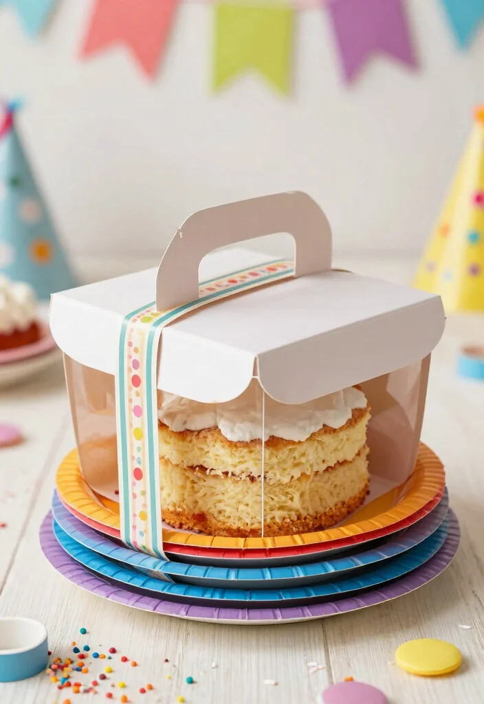 10 DIY Cake Box Ideas for Cute Gift Packaging 6 10 DIY Cake Box Ideas for Cute Gift Packaging - 6. Paper Plate Cake Box 1