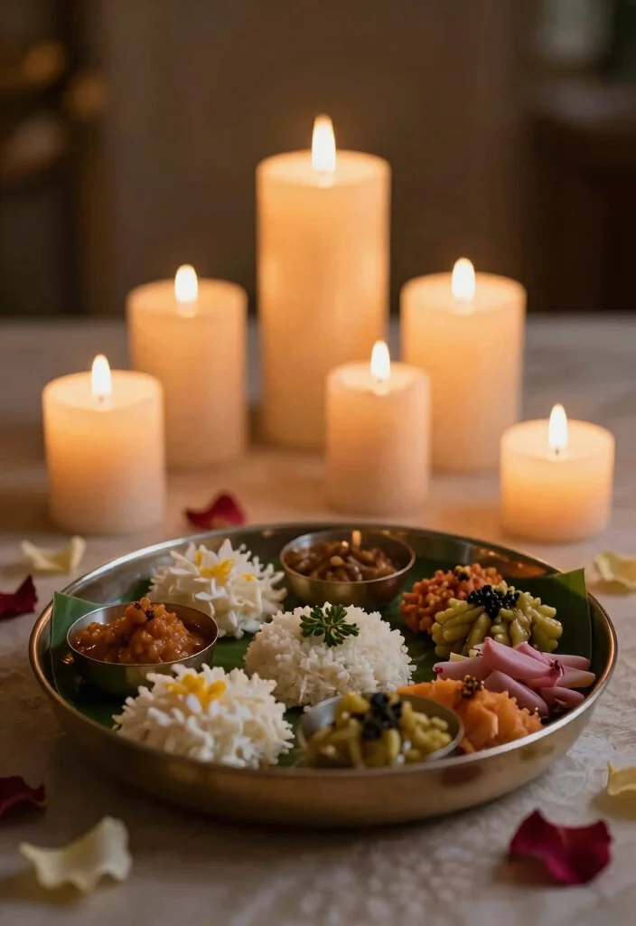 10 DIY Thali Decoration Ideas Traditional and Elegant - 6. Candlelit Serenity 1