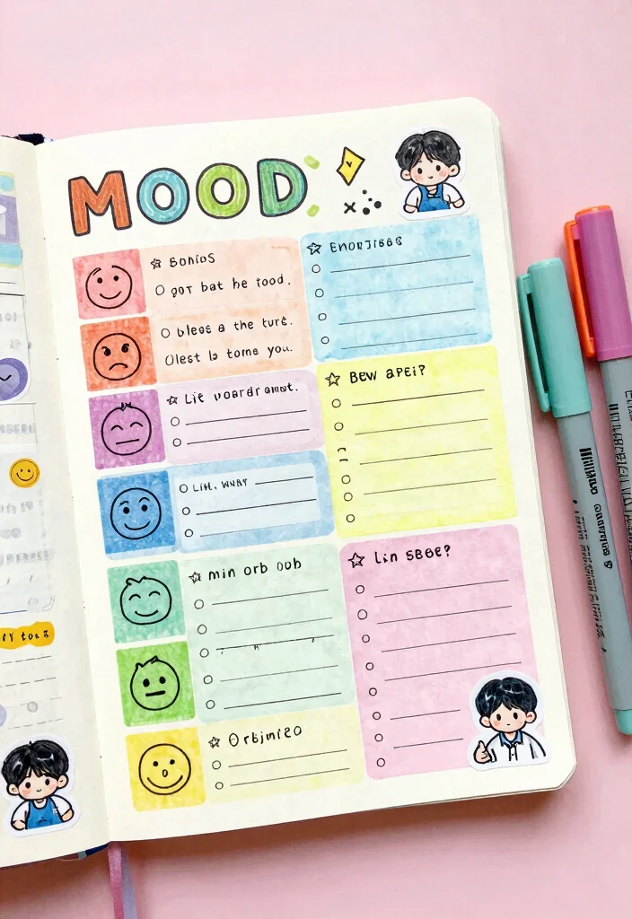 10 Enhypen Journal Ideas Aesthetic Fan Made Inspiration 4 10 Enhypen Journal Ideas Aesthetic Fan Made Inspiration - 4. Mood Tracker Pages 1