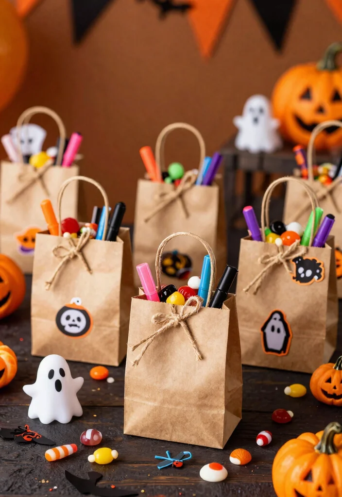 10 Halloween Candy Box Ideas: Fun DIY Party Decor - 2. Paper Bag Treat Boxes 1