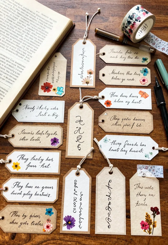 10 History File Decoration Ideas Neat and Eye Catching - 2. Handwritten Labels and Tags 1