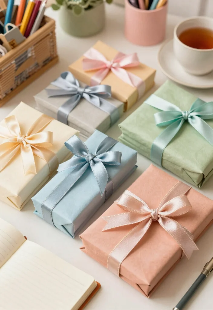 10 History File Decoration Ideas Neat and Eye Catching - 7. Themed File Bundles with Ribbons 1