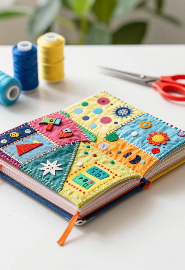 10 How to Make Journal Ideas Easy Step by Step for Beginners - 3. Fabric Scrap Journals 1