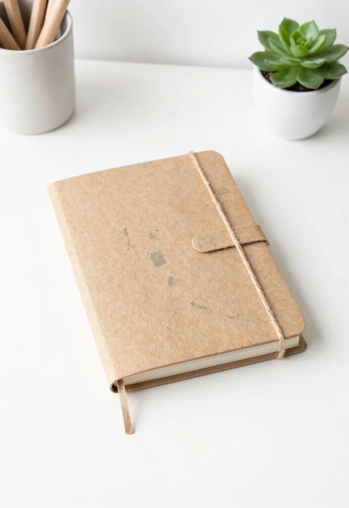 10 How to Make Journal Ideas Easy Step by Step for Beginners - 4. Minimalist Journals with Recycled Paper 1