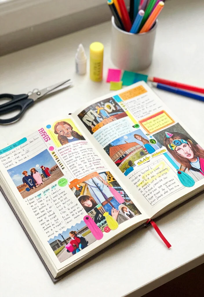 10 How to Make Journal Ideas Easy Step by Step for Beginners - 5. Collaged Journals 1