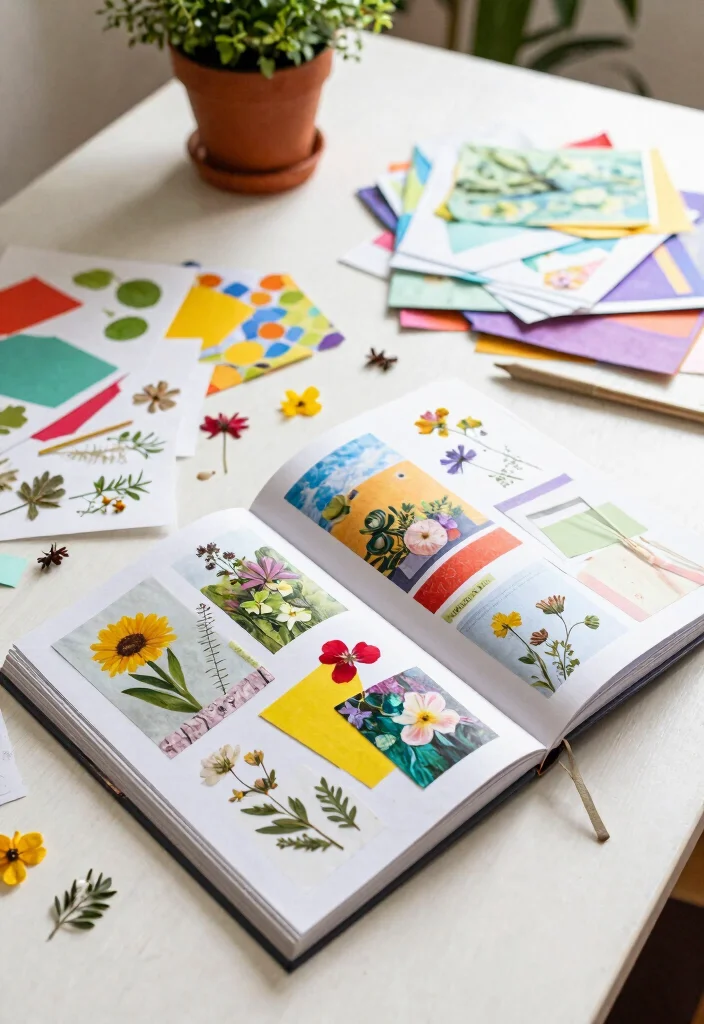 10 Journal Ideas for Bright and Creative Pages in May - 5. Seasonal Craft Ideas 1