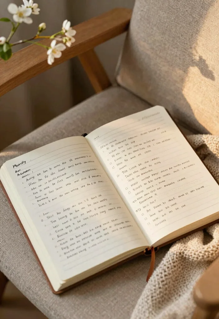 10 Journal Ideas for Bright and Creative Pages in May - 7. Monthly Reflection Pages 1