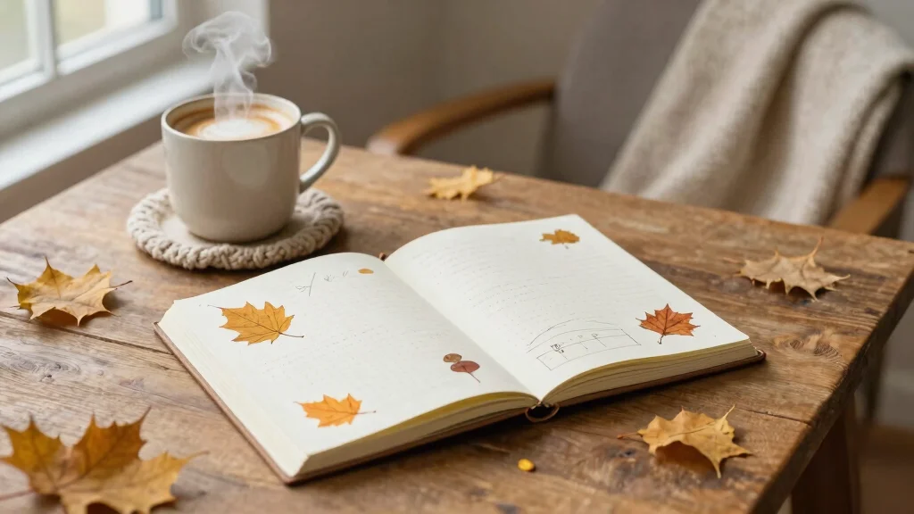 10 Journal Ideas for November: Cozy Minimal Layouts