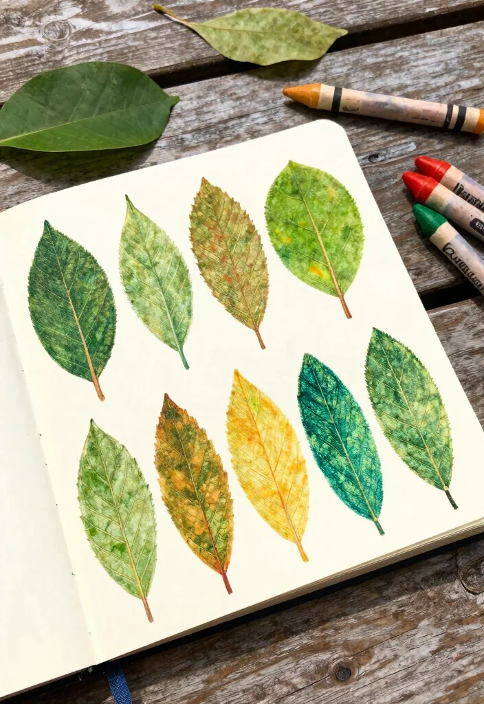 10 Leaf Journal Ideas Nature Inspired Page Designs - 3. Leaf Rubbing Techniques 1