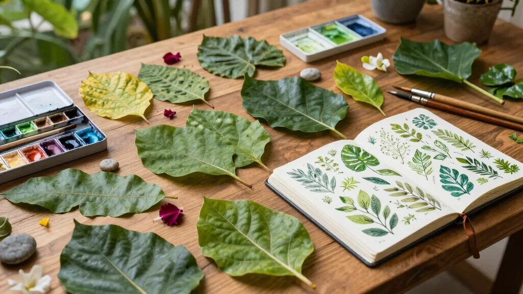 10 Leaf Journal Ideas Nature Inspired Page Designs