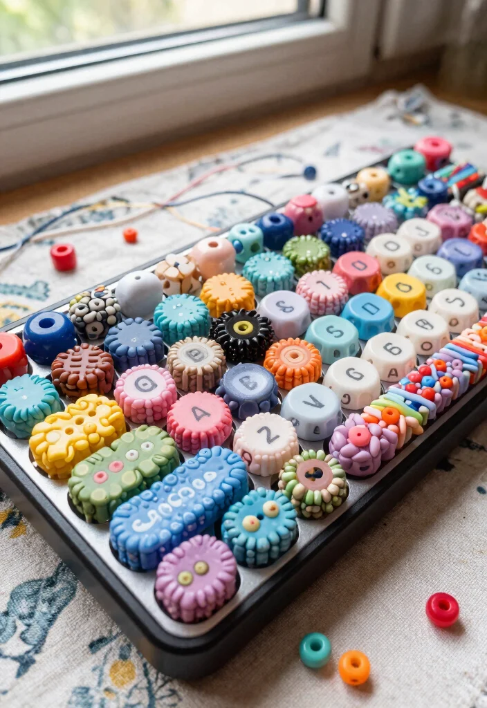 10 MacBook Decoration Ideas Aesthetic Without Stickers - 5. DIY Beaded Keyboard Cover 1