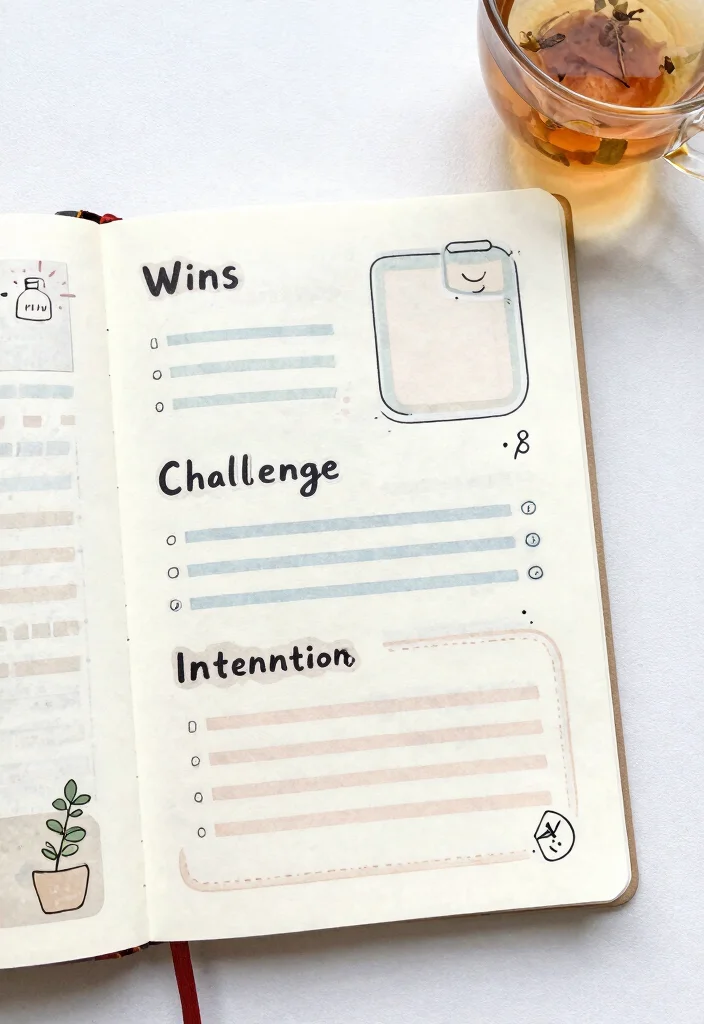 10 Midori Journal Ideas: Minimal and Functional Layouts - 10. Weekly Reflection Page 1