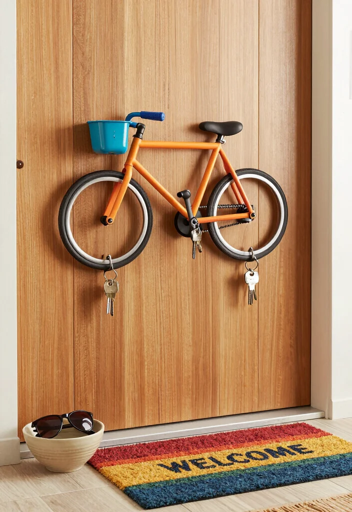 10 Old Cycle Decoration Ideas: Creative Upcycling Projects 6 10 Old Cycle Decoration Ideas: Creative Upcycling Projects - 6. Bicycle Pedal Key Holder 1