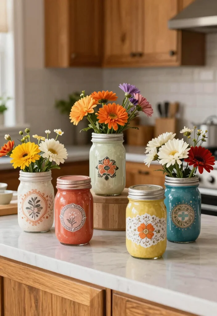10 Senior Craft Ideas: Fun and Relaxing DIY Projects - 9. Decorative Mason Jars 1