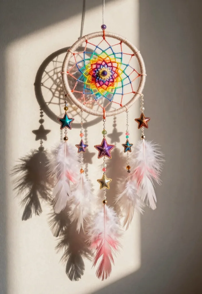 10 Star Craft Ideas for Cute and Simple Decorations - 2. Celestial Dreamcatchers 1