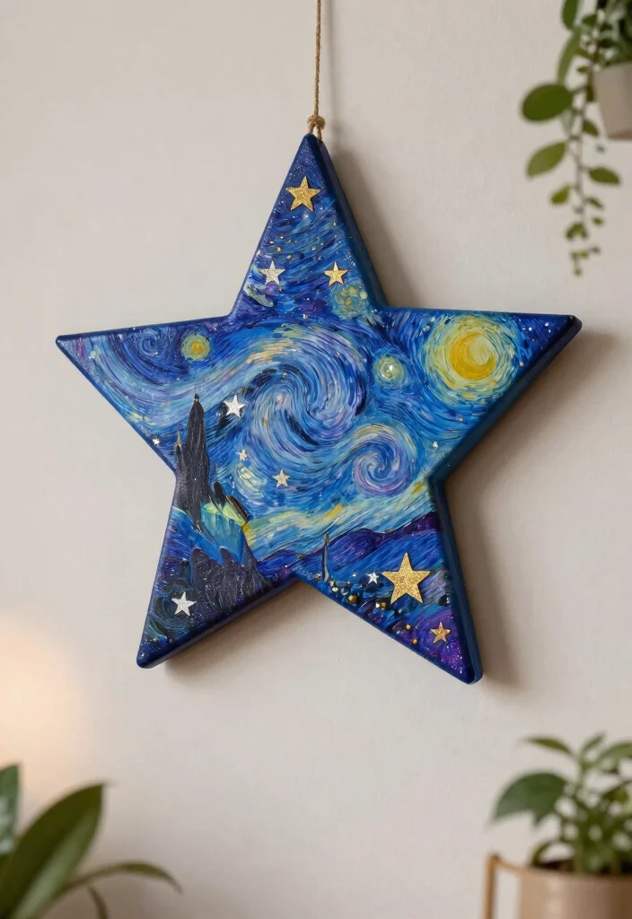 10 Star Craft Ideas for Cute and Simple Decorations - 3. DIY Star Wall Art 1