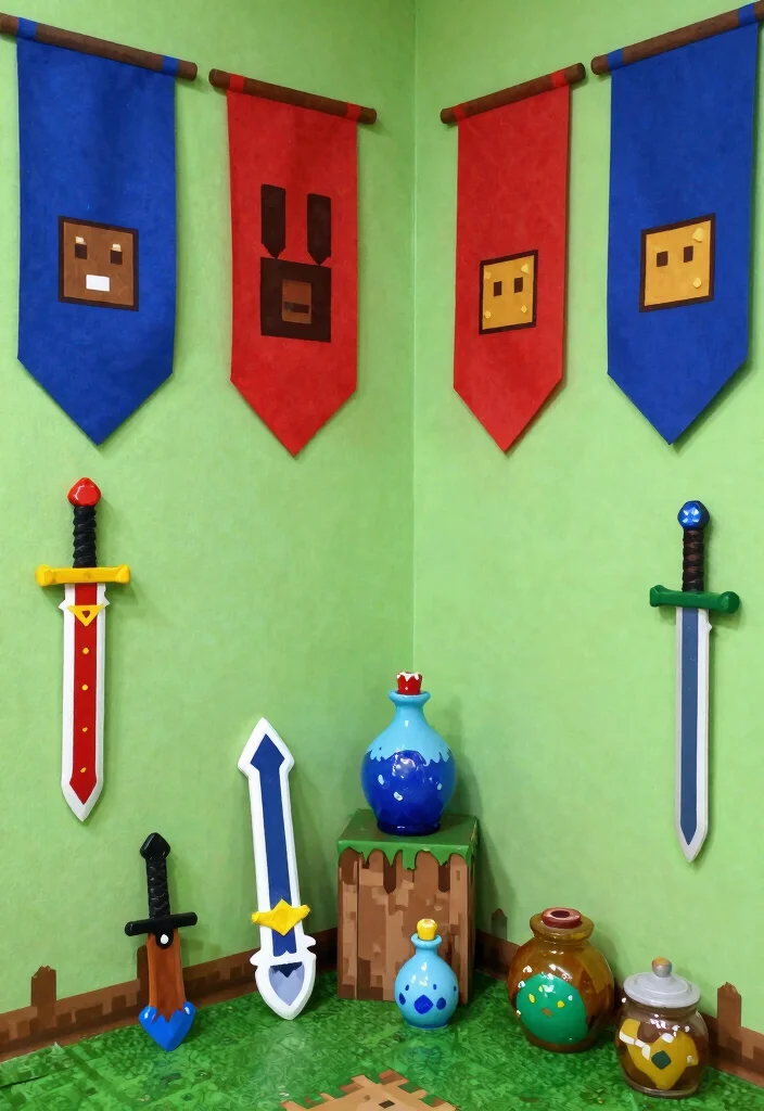10 Terraria Decoration Ideas: Creative Gamer Inspired Decor - 8. Decorate with In-Game Items 1