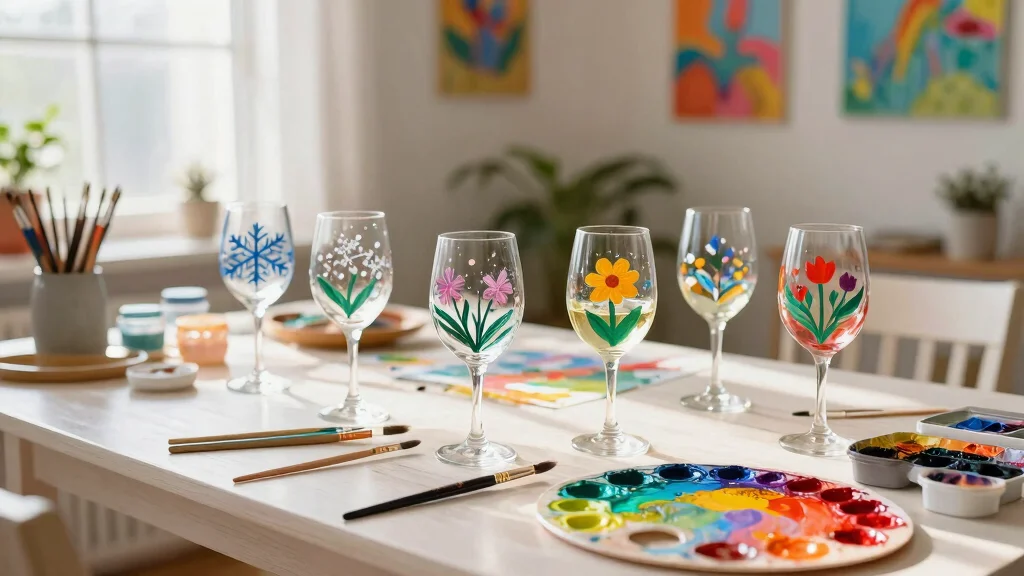 10 Wine Glass Painting Ideas Easy Enough for Beginners
