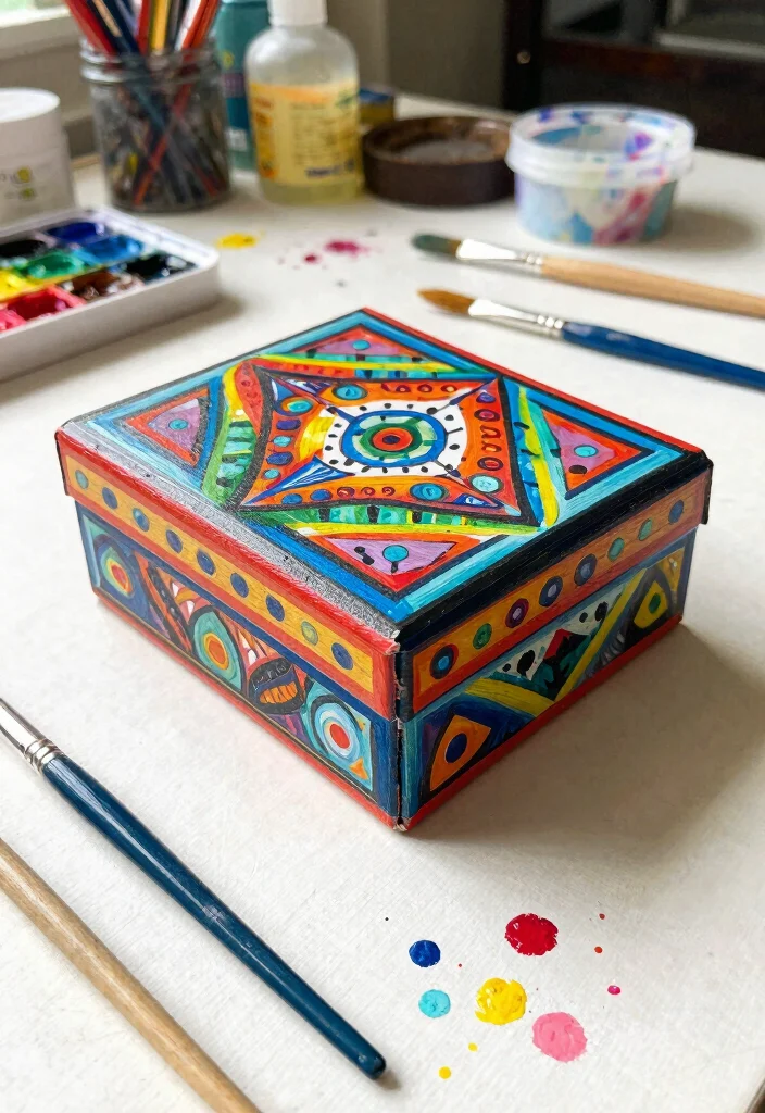 10 Wood Gift Box Ideas Handmade and Elegant 5 10 Wood Gift Box Ideas Handmade and Elegant 5. Hand Painted Decorative Box 0