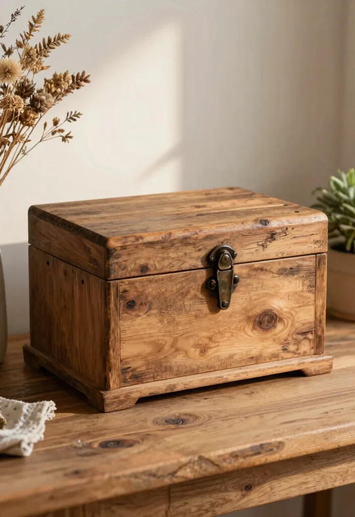 10 Wood Jewelry Box Ideas Simple and Timeless DIY 1 10 Wood Jewelry Box Ideas Simple and Timeless DIY 1. Rustic Farmhouse Style Box 0