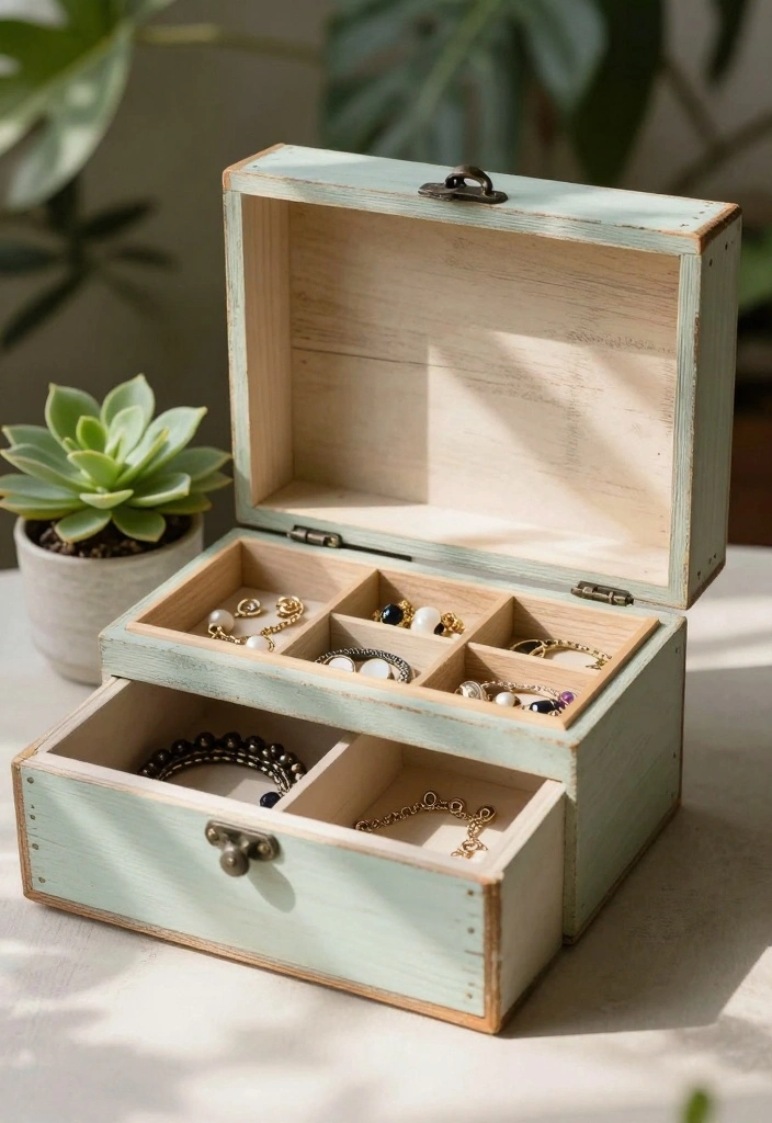 10 Wood Jewelry Box Ideas Simple and Timeless DIY 5 10 Wood Jewelry Box Ideas Simple and Timeless DIY 5. Upcycled Wooden Crate Box 0